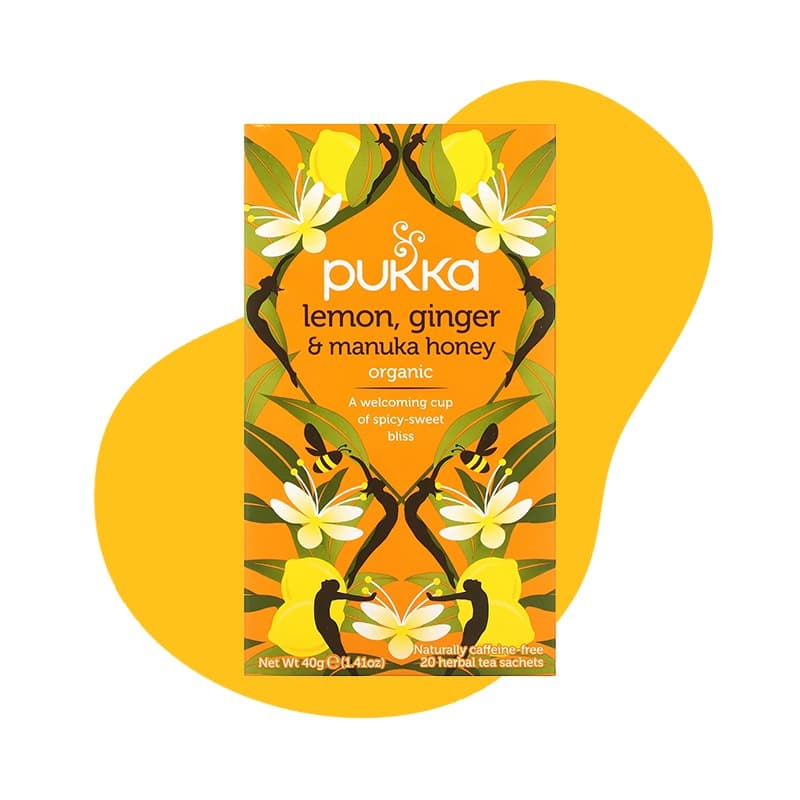 Organic Lemon, Ginger & Manuka Honey Tea
